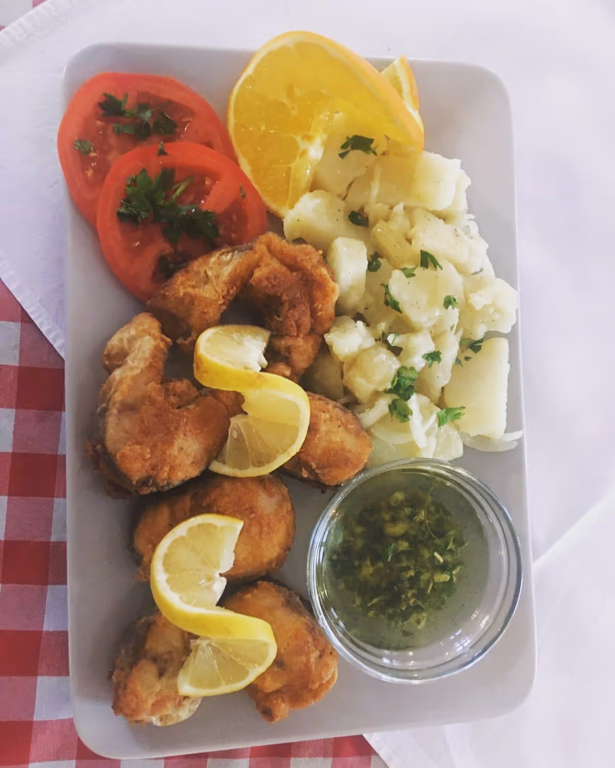 Oslic i krompir salata